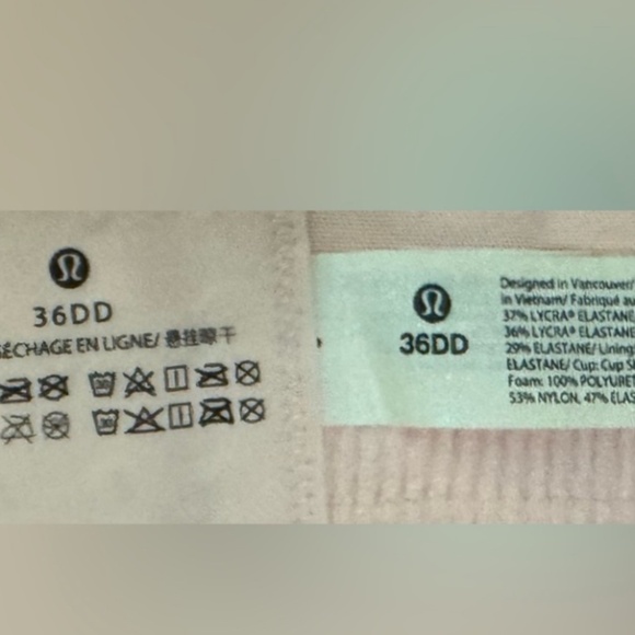 NWOT LULULEMON BRA 36DD - Picture 3 of 3